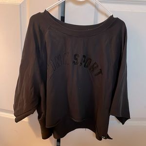 Pink black crop top xl